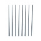 マテリアル・シリーズ プラ=材料 ﾃｰﾊﾟｰ丸棒【ｸﾞﾚｰ】 2.0→4.0mm 8本入 OM332 ウェーブ, WAV23329, by ウェーブ