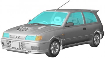 1/24 ニッサン パルサー (RNN14) GTI-R ハセガワ, HAS11476, by ハセガワ