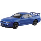 1/32 ザ・スナップキット No.11-A ニッサン R34スカイライン GT-R(ベイサイドブルー) アオシマ, AOS62500, by アオシマ