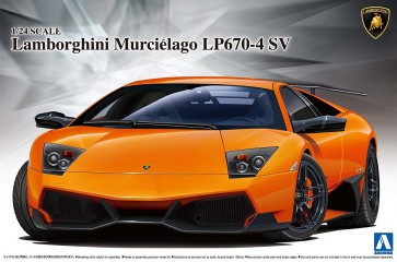 1/24　スーパーカー 9 ランボルギーニ ムルシエラゴ LP670-4 SV アオシマ, AOS07068, by アオシマ