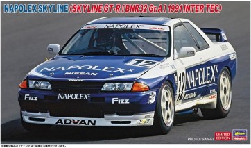 1/24 ナポレックス スカイライン (スカイラインGT-R [BNR32 Gr.A仕様] 1991 インターTEC) ハセガワ, HAS07806, by ハセガワ