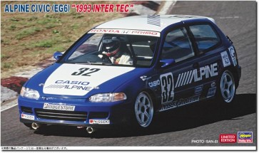 1/24 アルパイン シビック (EG6) 1993 インターTEC ハセガワ, HAS06885, by ハセガワ