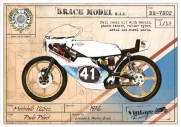 1/12 モルビデリ125cc 1976(ドライバー：パオロ・ピエリ) ブラチモデル, bm73008, by いいえ