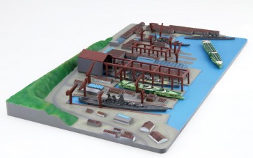 1/3000 集める軍港シリーズ No.3 EX-3 呉軍港 (この世界の(さらにいくつもの)片隅に)戦艦大和パッケージ 特別仕様(ポストカード付き) フジミ, FUJ01737, by フジミ