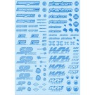 LGMデカール1 ブルー(1枚入) ハイキューパーツ, HIQ77781, by ハイキューパーツ