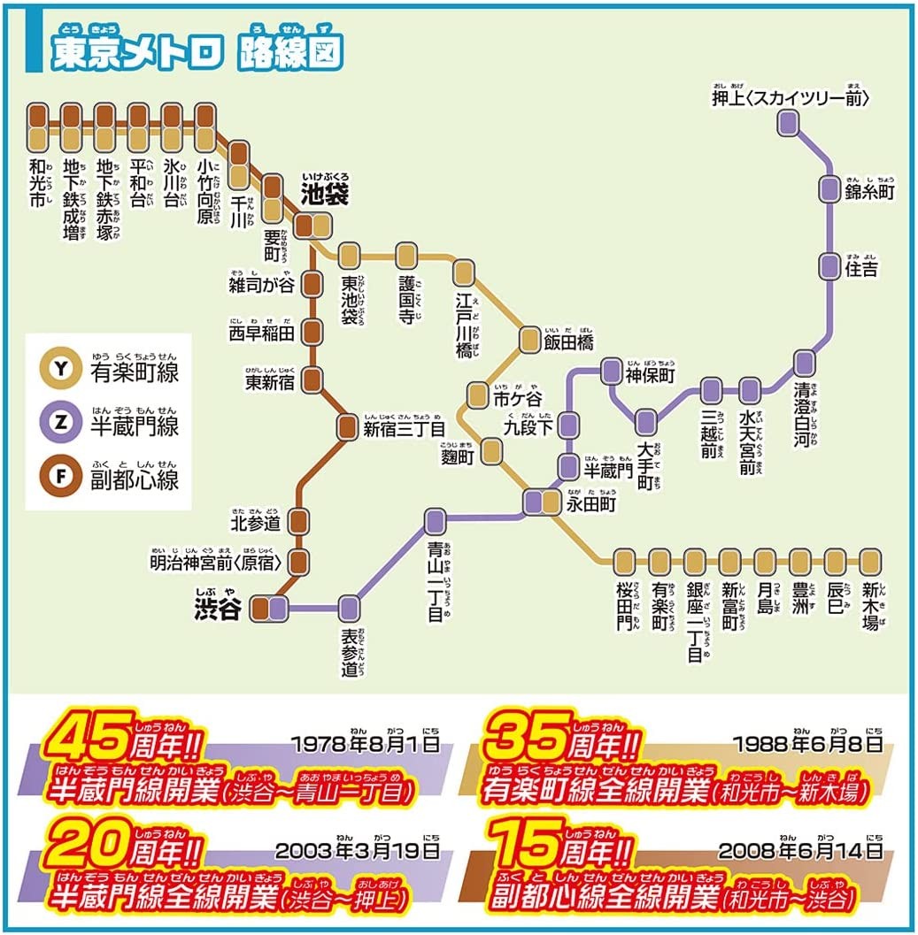 プラレール 東京メトロ半蔵門線08系 ＆ 有楽町線・副都心線10000系