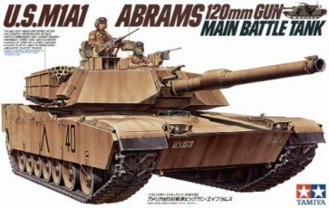 1/35 MM M1A1ﾋﾞｯｸﾞｶﾞﾝ ｴｲﾌﾞﾗﾑｽ, TAM35156, by タミヤ
