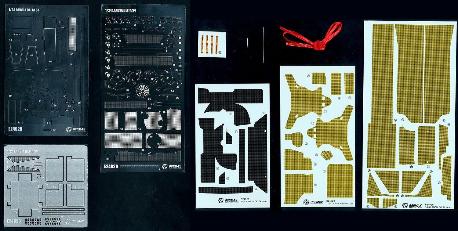 1/24 BEEMAX用 ランチア デルタ S4 共通ディテールアップパーツ