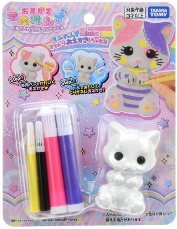 おえかき もふれんず ねことカラフルペンセット タカラトミー, TAK46797, by タカラトミー