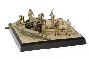 1/35 ミリタリーコレクションシリーズ ドイツ 7.62cm対戦車砲 PAK36(r)北アフリカ戦線 情景セット タミヤ, TAM24088, by タミヤ