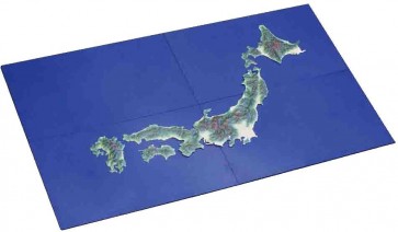 建物シリーズ 日本地図(彩色済み)海面プレート付き フジミ, FUJ00911, by フジミ
