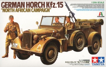 1/35 タミヤ・イタレリシリーズ ドイツ中型軍用車 ホルヒKfz.15 “北アフリカ戦線” タミヤ, TAM65097, by タミヤ