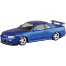 1/32 ザ・スナップキット No.11-SP1 ニッサン R34スカイラインGT-R カスタムホイール (ベイサイドブルー) アオシマ, AOS66300, by アオシマ