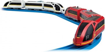 プラレール鉄道 レッドストリーム＆ホワイトストリーム 連結セット タカラトミー, TAK53265, by タカラトミー