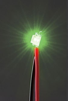 コード付き LED　（チップ型）　緑, MNSHP-33, by ミネシマ