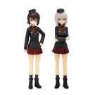1/35 ガールズ&パンツァー劇場版 黒森峰女学園 西住まほ＆逸見エリカ フィギュアセット プラッツ, PLZ41002, by プラッツ