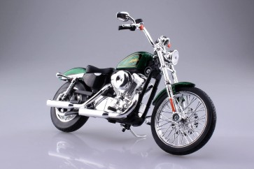 マイスト 1/12 完成品バイク ハーレー ダビッドソン 2012 XL 1200V セブンティーツー グリーン アオシマ, AOS04477, by アオシマ