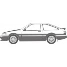 1/24 峠シリーズ No.1 EX-1 トヨタ ハチロクレビン AE86(カーボンボンネットデカール付き) フジミ, FUJ48017, by フジミ