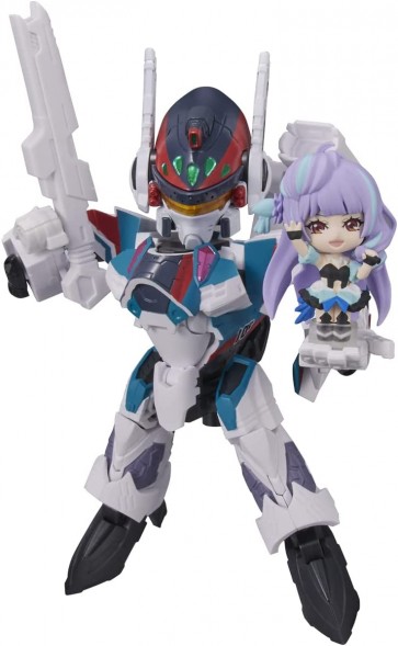 TINY SESSION マクロスΔ VF-31S ジークフリード (アラド・メルダース機) with 美雲・ギンヌメール バンダイ, BAC49713, by バンダイ