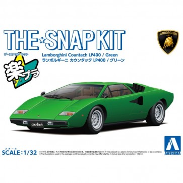 1/32 ザ・スナップキット No.20-D ランボルギーニ カウンタック LP400 (グリーン) アオシマ, AOS65365, by アオシマ