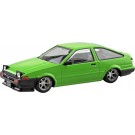 1/32 楽プラ スナップキット No.11CU-GN トヨタ スプリンタートレノ カスタム(グリーン) アオシマ, AOS69134, by アオシマ