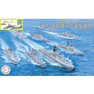 1/3000 集める軍艦シリーズ No.36 EX-1 海上自衛隊 第3護衛隊群(1998年) 特別仕様(艦載ヘリ付き) フジミ, FUJ01683, by フジミ
