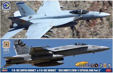 1/72 F/A-18E スーパーホーネット＆F/A-18C ホーネット“USS ニミッツ CVW-11 スペシャルパック Part2” ハセガワ, HAS21674, by ハセガワ
