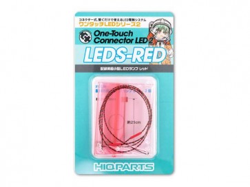 ワンタッチLEDシリーズ 2: 配線済超小型LEDランプ レッド(2個入) ハイキューパーツ, HIQ74612, by ハイキューパーツ