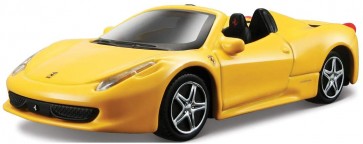 1/43 トミカプレゼンツ ブラーゴ レース&プレイシリーズ 458 スパイダー(黄) タカラトミー, TAK62957, by タカラトミー
