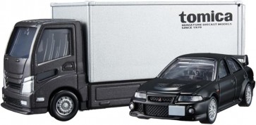 トミカプレミアム tomicaトランスポーター 三菱 ランサーエボリューションⅥ GSR タカラトミー, TAK12576, by タカラトミー