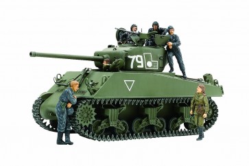 1/35 ﾐﾘﾀﾘｰﾐﾆﾁｭｱｼﾘｰｽﾞ 25105 M4A2 (76) Wｼｬｰﾏﾝ戦車 (人形6体付)(限定) タミヤ, TAM51056, by タミヤ