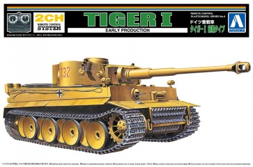 リモコンプラモデルシリーズ　No.04　ドイツ重戦車　タイガ－I前期タイプ アオシマ, AOS57438, by アオシマ