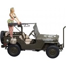 1/24 1/4トン 4×4トラック(50口径 M2機関銃装備) w/ブロンドガールズ フィギュア ハセガワ, HAS22831, by ハセガワ