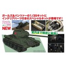 1/35 ガールズ＆パンツァー最終章 T-34/85 プラウダ高校 ‘戦車の内部を公開します！’ (車内再現パーツ付き) プラッツ, PLZ79531, by プラッツ