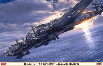 1/72 ハセガワ限定商品 ハインケルHe111Z-2 ツヴィーリング w/Bv246 ハーゲルコルン ハセガワ, HAS23055, by ハセガワ