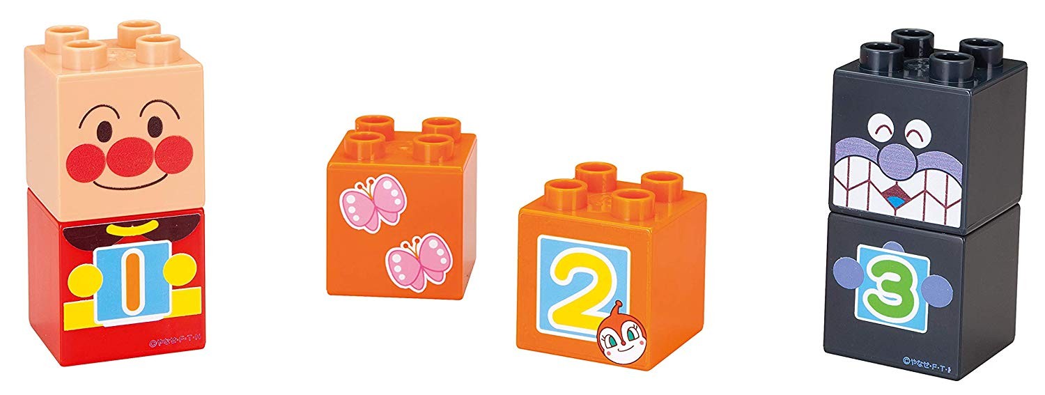 ブロックラボ アンパンマン SLマンと1 2 3!すうじブロックセット