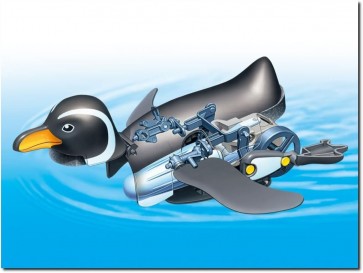 楽しい工作シリーズ No.259 歩いて泳ぐペンギン工作セット タミヤ, TAM02596, by タミヤ