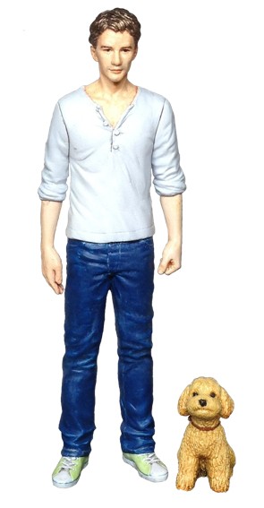 アトリエイット　1/35 A man & a dog, AIT35001, by アトリエイット
