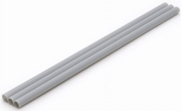 マテリアル・シリーズ ﾌﾟﾗ=ﾊﾟｲﾌﾟ 【ｸﾞﾚｰ】肉薄 外径8.0mm 3本入り OM226 ウェーブ, WAV22261, by ウェーブ