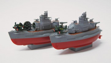 ちび丸艦隊シリーズ No.17 EX-1 ちび丸艦隊 伊400型潜水艦 2隻セット 特別仕様(エッチングパーツ&木甲板シール付き) フジミ, FUJ23326, by フジミ