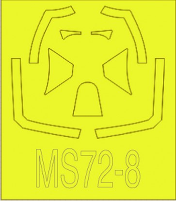 1/72 スピットファイア Mk.XVI バブルトップ用 マスクシート プラッツ, PLZ56006, by プラッツ