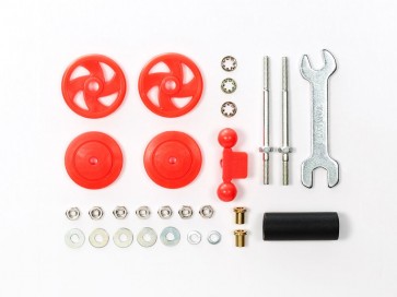 ミニ四駆 グレードアップパーツ 大径スタビヘッドセット (17mm) (レッド) [ミニ四駆特別企画] タミヤ, TAM54025, by タミヤ