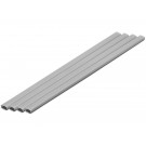 プラ=材料[グレー] 細長丸パイプ 5 x 10 mm 4本入 ウェーブ, WAV24234, by ウェーブ