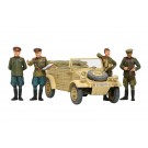 1/35 スケール限定シリーズ ミリタリーミニチュア ソビエト軍指揮官・スタッフカーセット (人形4体付き) タミヤ, TAM51537, by タミヤ