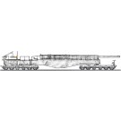 1/72 ドイツ 列車砲 K5(E) レオポルド 冬季迷彩 w/フィギュア ハセガワ, HAS00705, by ハセガワ