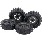 ミニ四駆 グレードアップパーツシリーズ No.547 (GP.547) EZシャーシ スパイクタイヤ＆ホイールセット タミヤ, TAM55477, by タミヤ