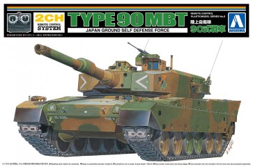 リモコンプラモデルシリーズ　No.02　陸上自衛隊　90式戦車 アオシマ, AOS57414, by アオシマ