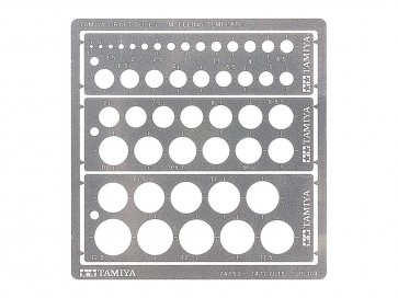 クラフトツールシリーズ モデリングテンプレート (円 1-12.5mm) タミヤ, TAM41502, by タミヤ