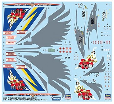 1/48 F-15J ｲｰｸﾞﾙ “204SQ 50周年記念ｽﾍﾟｼｬﾙﾍﾟｲﾝﾄ” (デカール)  ハセガワ, HAS52254, by ハセガワ