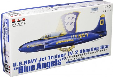 1/72 アメリカ海軍練習機 TV-2 シューティングスター“ブルーエンジェルス” プラッツ, PLZ72273, by プラッツ